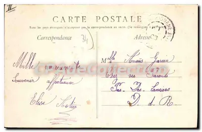 CETTE — Promenada na Esplanadzie — Wydanie specjalne « Paris-Cette » — Rewers