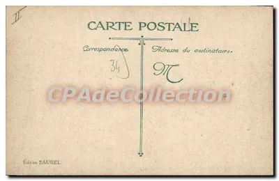 A Corniche, Porto de Lanneau — vista costeira com falésias e casas — Edição SAUREL n.º 2161 — Verso