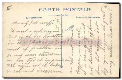 Widok z powietrza miasta i portu — wydawca nieodczytelny — numer seryjny nieodczytelny — Rewers