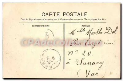 CETTE - La Flage — praia animada — Guendé fot. Marseille, n° 471 — Verso