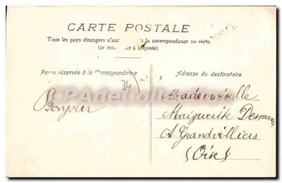 Pézénas — El monumento a Molière — editor no visible — Reverso