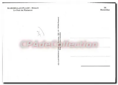 Marseille-Plage - Hérault — Port rekreacyjny — Wydawnictwo Rétunies — Rewers