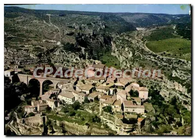 Minerve (34. Hérault) — Vista geral aérea — Impressoria Combier (71) S.&L.