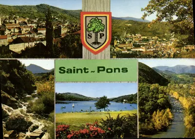 Saint-Pons — Vista geral, Gorges d'Héric, Lago da Raviège — Edições Médicis & Théo Jac