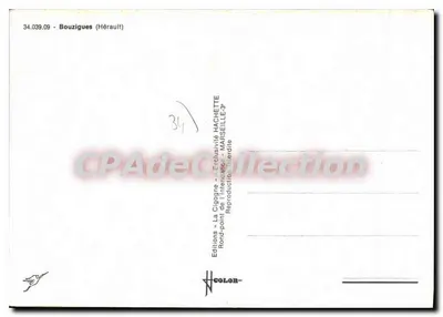 Bouzigues — Na margem do Bassin de Thau — Éditions La Cigogne — Verso