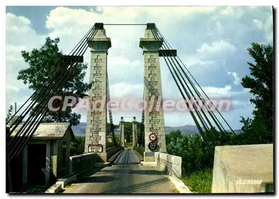 Ponte suspensa sobre o Hérault — La Cigogne — Edições Hachette