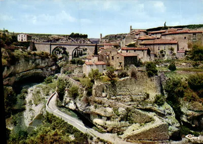 Minerve (Hérault) — Pont naturel de Poterne Sud — Imprimeur Combier, Macon