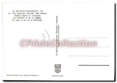 La Salvatat-sur-Agout — Vista geral — Edições Modernas « ThéoJac », Limoges — Verso