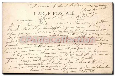Dinard — Plaża — Côte d’Émeraude — Wydawca E.D.P. n°615 — Rewers