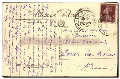 Dinard — As Terrasses e a Ponta do Moulinet — Émile M1601 LL — Verso