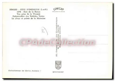Dinard — Wybrzeże Szmaragdu — Lumicap, nr 1376 — Rewers