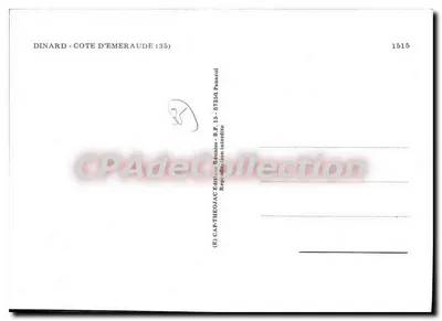 Dinard — Côte d'Émeraude — Wydawnictwo Panazol, nr 1515 — Rewers