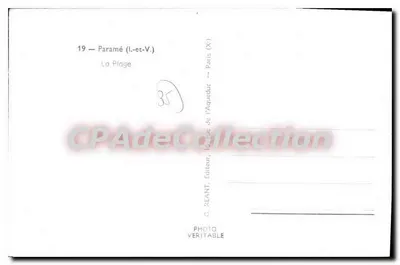 Paramé (l.-et-V.) — Plaża — Wydawca REANT, Paryż — Rewers
