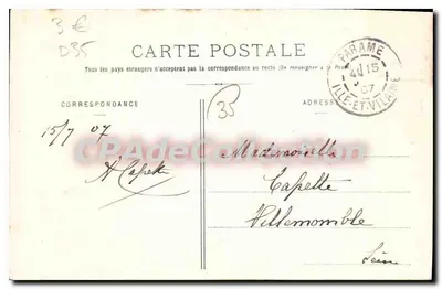 Paramé - A Dique atacada pelas ondas (Maré de 30 de Outubro de 1905) - Edição n°1167 — Verso