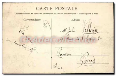 Rennes — Alte Häuser von Pont-Saint-Martin — A.G. 39 — Rückseite