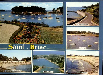 Saint-Briac — vue panoramique avec les plages et le port — Pierre Artaud & Cie, éditeurs