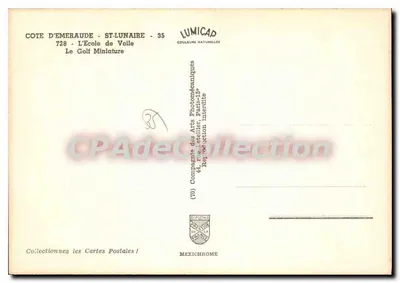Saint-Lunaire — Segelschule und Golf — Lumicad — Rückseite