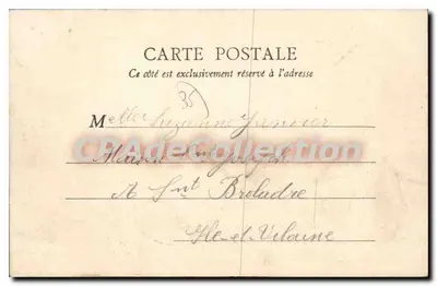 Saint-Malo — Os Muros — B. J. C., Paris — Verso