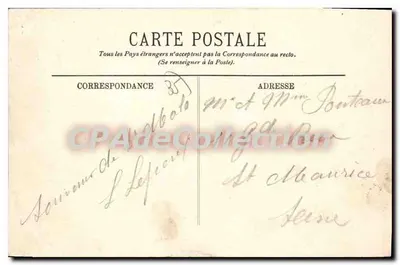 SAINT-MALO — A Praia Bon-Secours — L.J. — Verso
