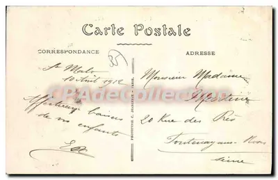 St-Malo — O Casino e o Bassin à flot — Cote d'Émeraude, n°48 — Verso