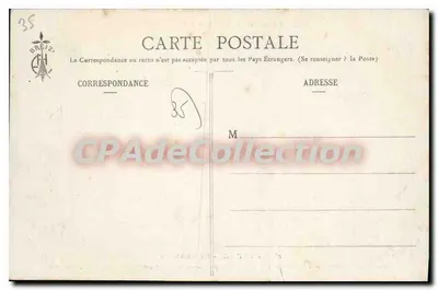 Kastelen van Bretagne — Kasteel van Vitré — Coll. E. Hamonic, n° 834 — Achterkant