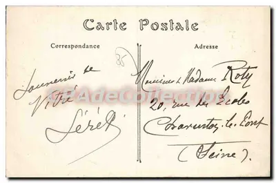 VITRÉ — La Rue d'Embas — J. Sonel, uitgever, Rennes, n° 161 — Achterkant