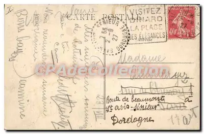 Costa da Esmeralda — Os Rochos Esculpidos — G.F. — Édit Guéras — Verso