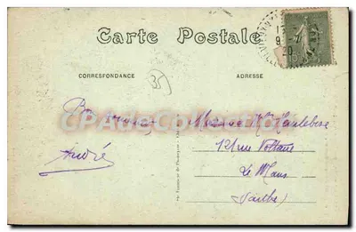 Vieux-Vy-sur-Couesnon (Loire-Atlantique) — Cruz do Século XV no Castelo de Orange — editor V. Le Goffier, n°198 — Verso