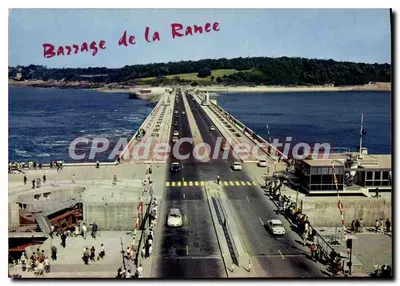 Barragem da Rance — vista aérea — Lumicap