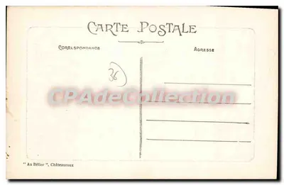 Châteauroux (Indre) — Jardín Público — El Lago — n° 225 — Reverso