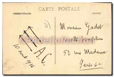 Châteauroux (Indre) — Praça da República — Coleção G.G. n°13 — Verso