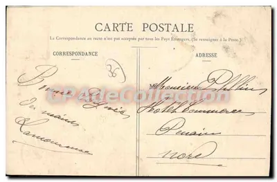 El Parque de Châteauroux — vista del castillo con torre y puente — editor A.B.A.C.I. — Reverso