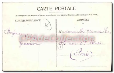 Zamek renesansowy XVII wieku — Villegongis — Zbiór G. U. Châteauroux — Rewers