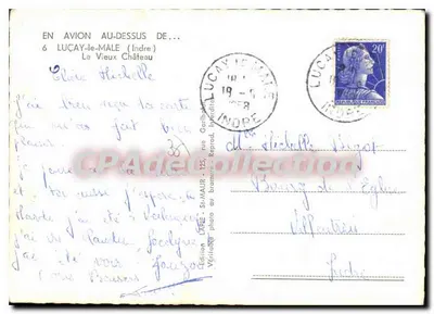 Lucay-le-Mâle — O Velho Castelo — Edição LARIE - St-Maur — Verso