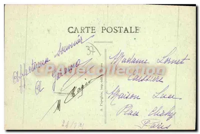 Tours (I.-st-L.) — La Rue Nacional (lado Sur) — A. P. — Reverso