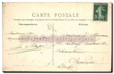 Valençay — Château de La Tour du Breuil — B.F. Paris (1) — Verso