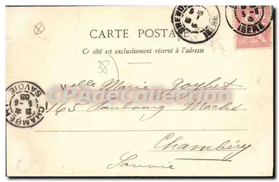 Grenoble - Katedra św. Brice — G. Grenoble, wydawca nieznany, numer seryjny nie widoczny — Rewers