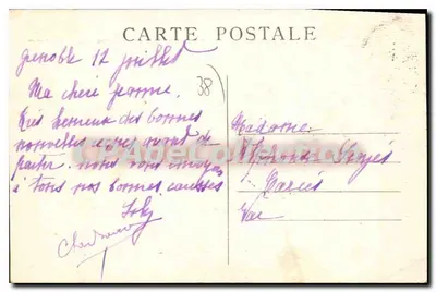Grenoble 1925 — Międzynarodowa Wystawa Węgla i Turystyki — Pałac Turystyki i Alpejski Zamek — Rewers