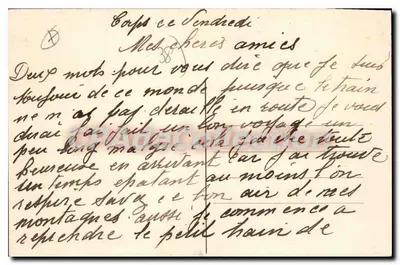Corps e l'Obliou — Estrada do Pèlerinage de N.-D. de la Salette — E.R. — Verso