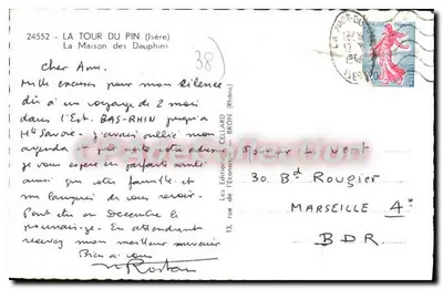 La Tour du Pin (Isère) — Dom Delfinów — Les Éditions Cellaud - Bron — Rewers
