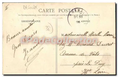 Barraux - Vista geral e a Alpette — editor desconhecido, n° 507 — Verso