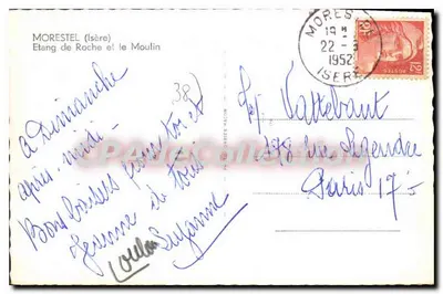 Morestel (Isère) — Lago de Roche e a Moinha — editor Cim — Verso