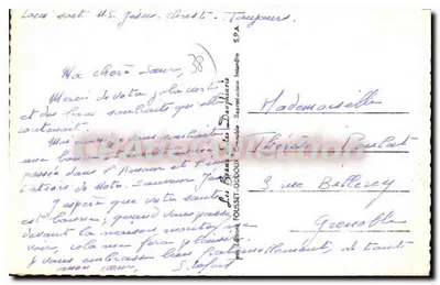 Meaudre - Chiesa e monumento ai caduti — editore G. Godel — Verso