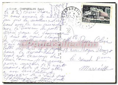 Chapareillan — vista panoramica e paesaggio — editore non identificato, numero di serie non visibile — Verso