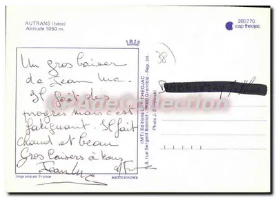 Chalet-Suisse — lotniczy widok z śniegiem — IRIS — Rewers