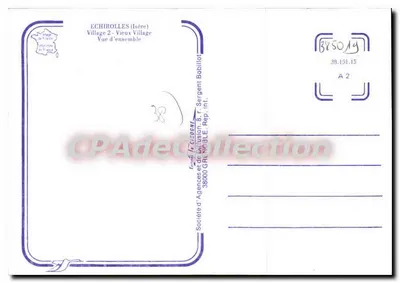 Echirrolles — Vista geral — Sociedade de Agências e de Diffusão 8, rua Sergent Bobillot, 38000 Grenoble — Verso