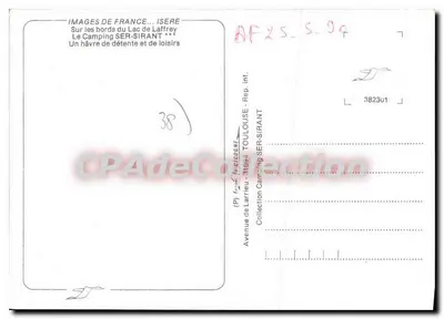 Ser-Sirant Kampı — Laffrey Gölü — Isère — Yayımcı: Images de France — Arka yüz