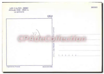 Les 2 Alpes - 38860 — Zimna płyta lodowa — IRIS — Rewers