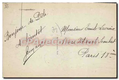 DOLE (Jura) — Most kanału i ogród Philippe — Rewers
