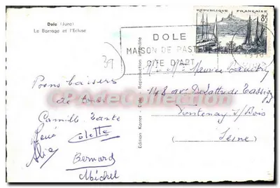 Dole (Jura) — Przezbrojenie i zasuwka — wydawnictwo Karrer — Rewers